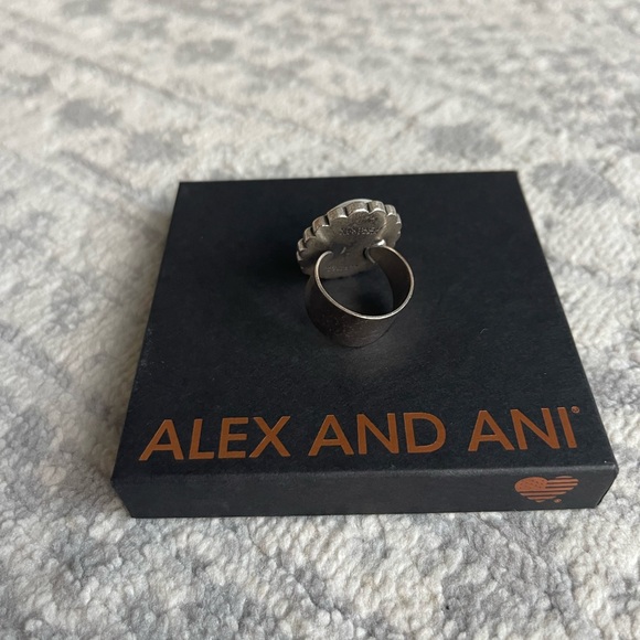 Alex and Ani Vintage 66 howlite Ring - Picture 3 of 3